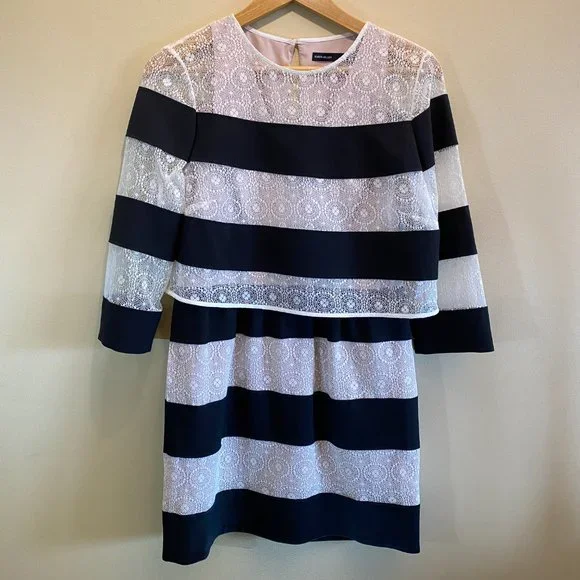Karen Millen | Dresses | Karen Miller Long Sleeve Black White Elegant Lace Tiered Cocktail Dress Size 8 | Poshmark Karen Millen | Dresses | Karen Miller Long Sleeve Black White Elegant Lace Tiered Cocktail Dress Size 8 | Poshmark